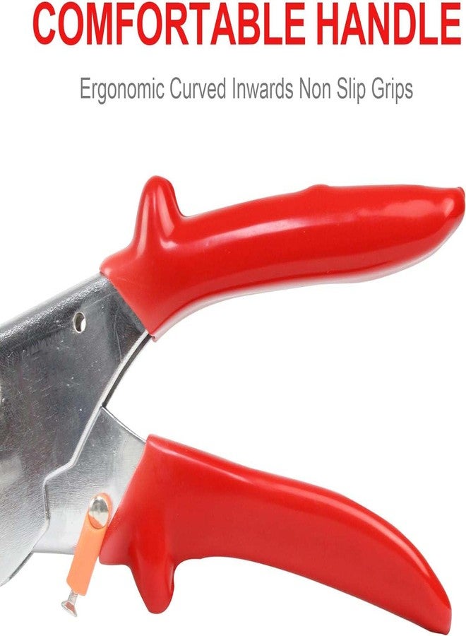 UPTODATETOOLS Multi-Purpose Miter Shears, Quarter Circle Cutting Tool for angled cuts on moldings and edges, adjustable from 45 to 135 degrees - Image 4